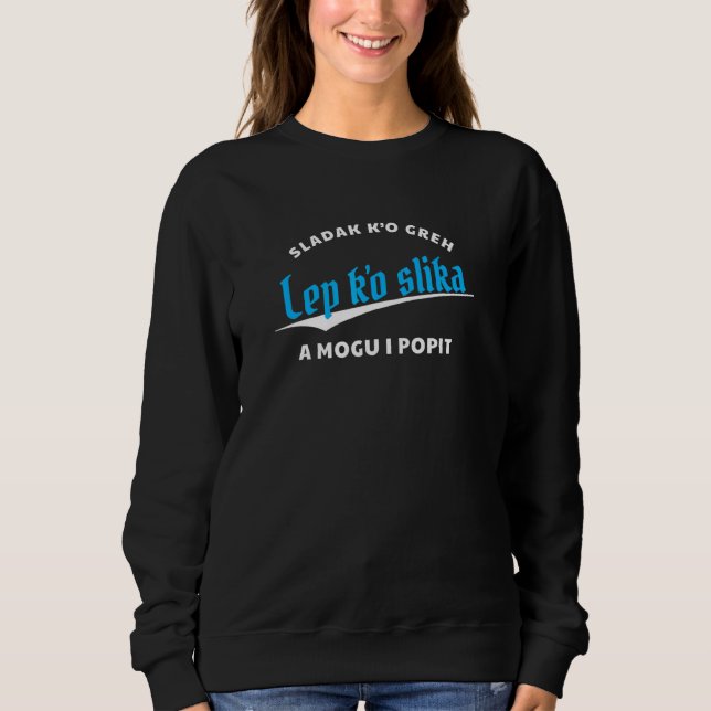 Sweatshirt Belle image des Balkans (Devant)