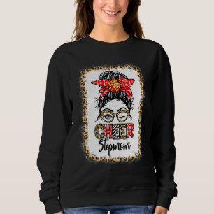 Sweatshirt Belle-mère de cheerleader décolorée Bun désordonné