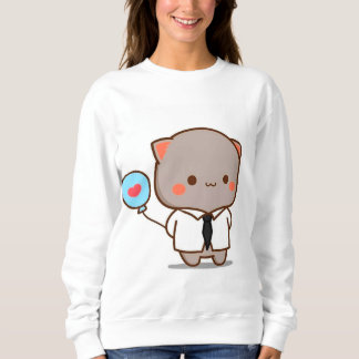 Sweatshirt Belle Teddy Rose Filles tendance