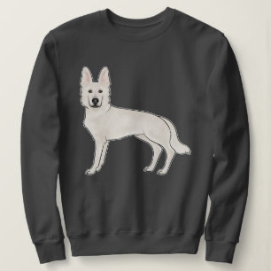 Sweatshirt Berger Blanc Suisse Berger Allemand Blanc Chien de