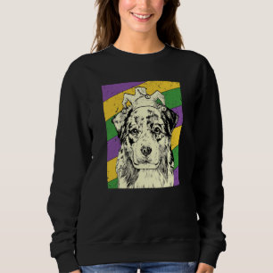Sweatshirt Bergère Australien Jester Mardi Gras Mère Chienne