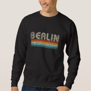 Sweatshirt Berlin Capitale Allemande Ville Vintage 80s Retro