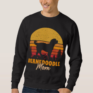 Sweatshirt Bernedoodle Maman Mama Vintage Retro Chien Femmes