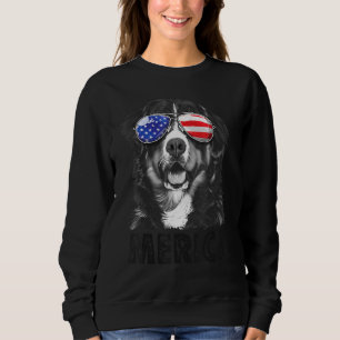 Sweatshirt Bernese Mountain Dog 4 juillet Merica Hommes Améri