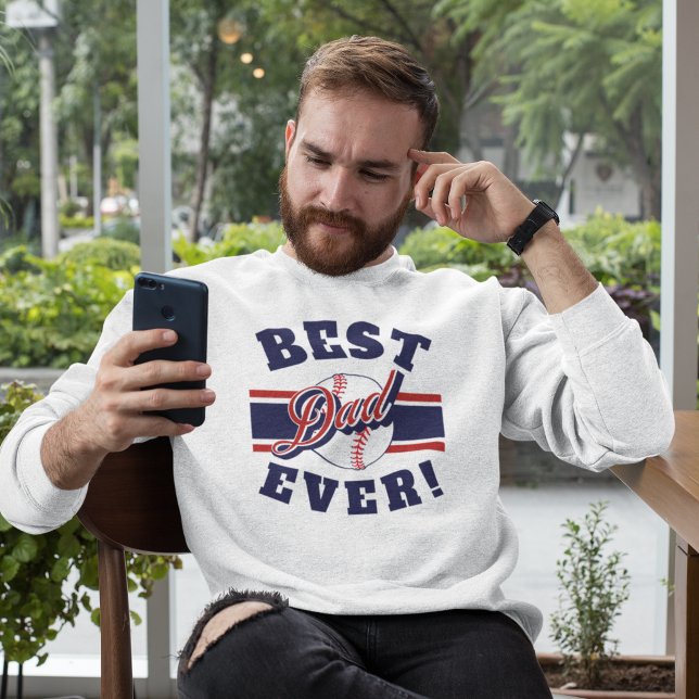 Sweatshirt Best Baseball Dad Ever  (Créateur téléchargé)