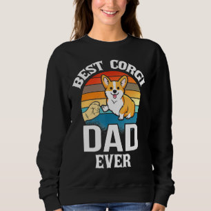 Sweatshirt Best Dog Dad Ever Corgi Retro Vintage