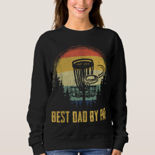 Sweatshirt Best Papa By Par Funny Disque Golf Vintage Frisbee