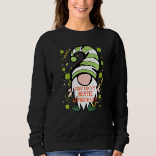Sweatshirt Bestie Funny St Patrick S Day Lucky Gnome Family M