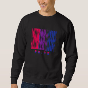 Sweatshirt Bi Pride Code Barre Bisexuel Drapeau Lgbtq Mois Al