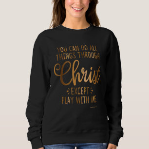 Sweatshirt Bible Verse Église religieuse chrétienne Gothique 