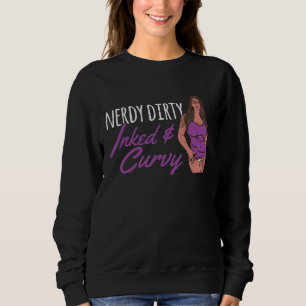 Sweatshirt Bibliothèque de tatouages Nerdy Dirty Inked Curvy