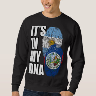 Sweatshirt Biélorusse Et Argentine Mélangent L'ADN Patrimoine