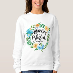 Sweatshirt Bienheureux Débardeur Floral Wreath