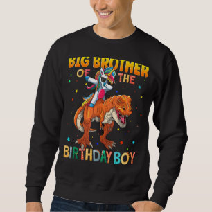Sweatshirt Big Brother Du Garçon D'Anniversaire Dabbing Unico