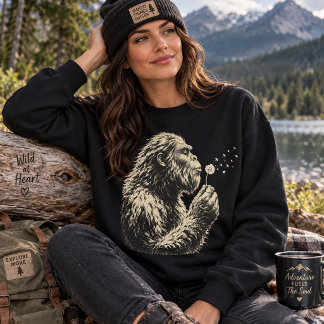 Sweatshirt Bigfoot Mignon Pissenlit Cryptide Drôle