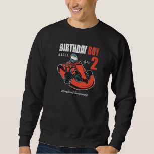 Sweatshirt Birthday Boy 2 Years 2nd Birthday Go Karting R