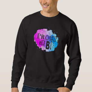 Sweatshirt Bisexual Bi Pride Drapeau Aquarelle Fière À Bi
