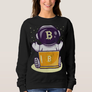Sweatshirt Bitcoin Astronaut Cryptomonnaie Blockchain Crypto