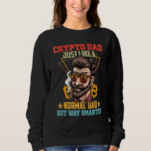 Sweatshirt Bitcoin Crypto Papa Comme Un Papa Normal