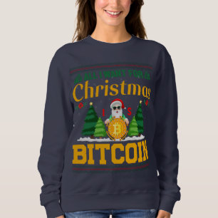 Sweatshirt Bitcoin Crypto Trader cadeau de Noël
