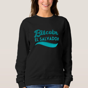 Sweatshirt Bitcoin El Salvador Rétro Cryptomonnaie