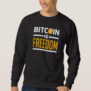 Sweatshirt Bitcoin est Crypto-monnaie de Liberté Blockchai