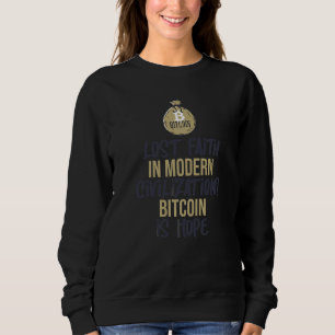 Sweatshirt Bitcoin Est L'Espoir Citation Drôle Mème Pour Un