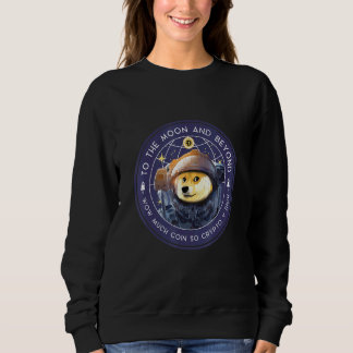 Sweatshirt Bitcoin Moon Chien Cryptomonnaie Devise numérique