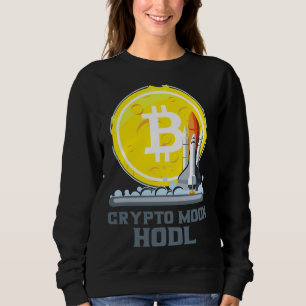 Sweatshirt Bitcoin vers la Lune Crypto Monnaie Hodl