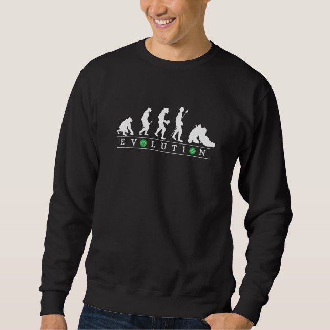 Sweatshirt Bjj Brésil Jiu Jitsu Évolution humaine (Devant)