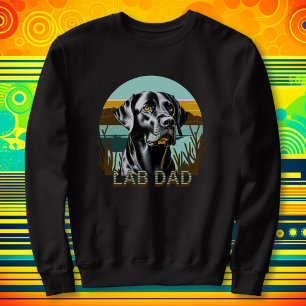 Sweatshirt Black Labrador Retriever Lab Papa