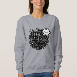 Sweatshirt Black & White Mr Happy