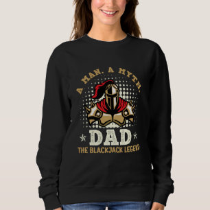 Sweatshirt Blackjack Casino UN HOMME UN MYTHE PAPA LE BLACKJA