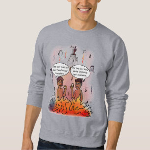 Sweatshirt blanc au chocolat