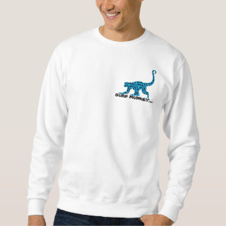 Sweatshirt Bleu - avant de Munkey/dos de Shortboarder