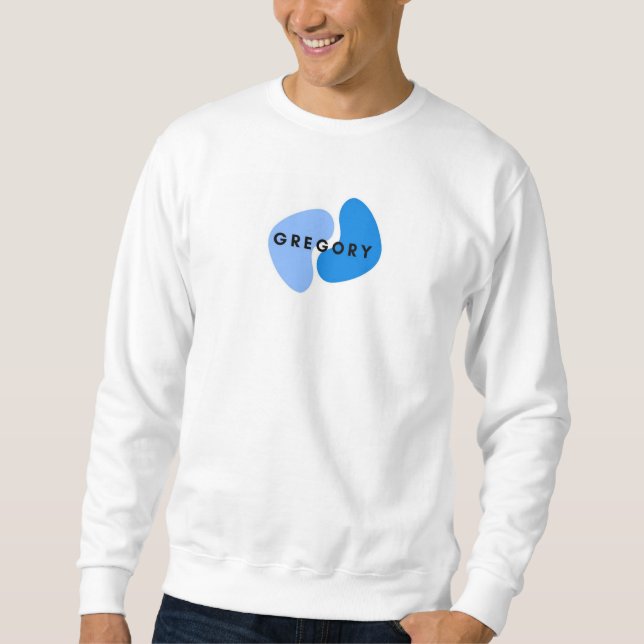 Sweatshirt "Bleu Grégol" (Devant)