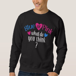Sweatshirt Bleu Ou Rose Que Pensez-Vous Genre Révéler 3