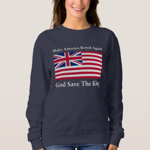 Sweatshirt Bleu rouge amusant Bleu Rendre l'Amérique Royale à