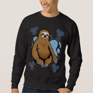 Sweatshirt Bleu Sloth Nap Sloth Lazy Sleeping