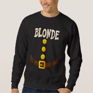 Sweatshirt Blonde drôle Noël Gnome Nain Matching Elf Co
