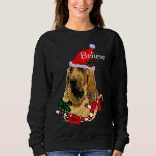 Sweatshirt Bloodhound Amateurs Noël Joyeux