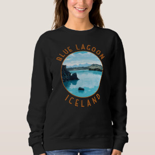 Sweatshirt Blue Lagoon Islande Cercle en détresse