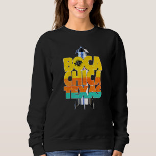 Sweatshirt Boca Chica Texas Starship Cool Retro Space Rocket