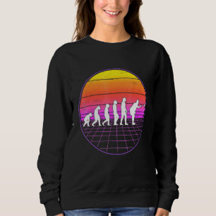 Sweatshirt Boccia Evolution Vaporwave les années 70 Boule Pet