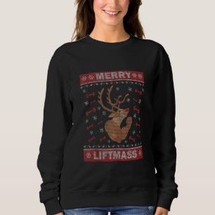 Sweatshirt Bodybuilding Ugly Xmas Sweater Gym entraînement Jo