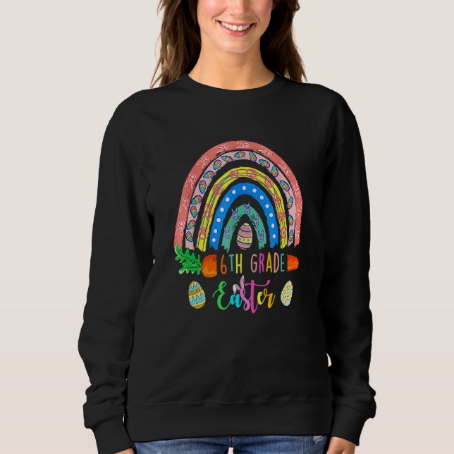 Sweatshirt Boho Boho Rainbow Happy E (Devant)