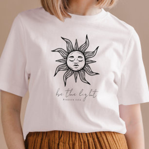 Sweatshirt Boho Christian Bible Verse Be the Light