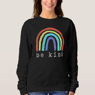 Sweatshirt Boho Rainbow Be Kind Pride Lbgtqia
