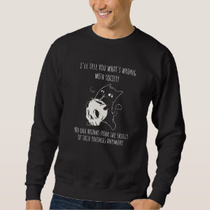 Sweatshirt Boire dans le crâne de vos ennemis Chat