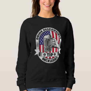 Sweatshirt Boire de manière responsable Pourboire de manière